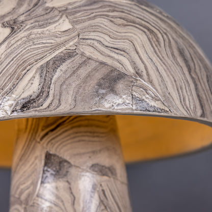 Amanita  Marbled Ceramic Mushroom Table Lamp