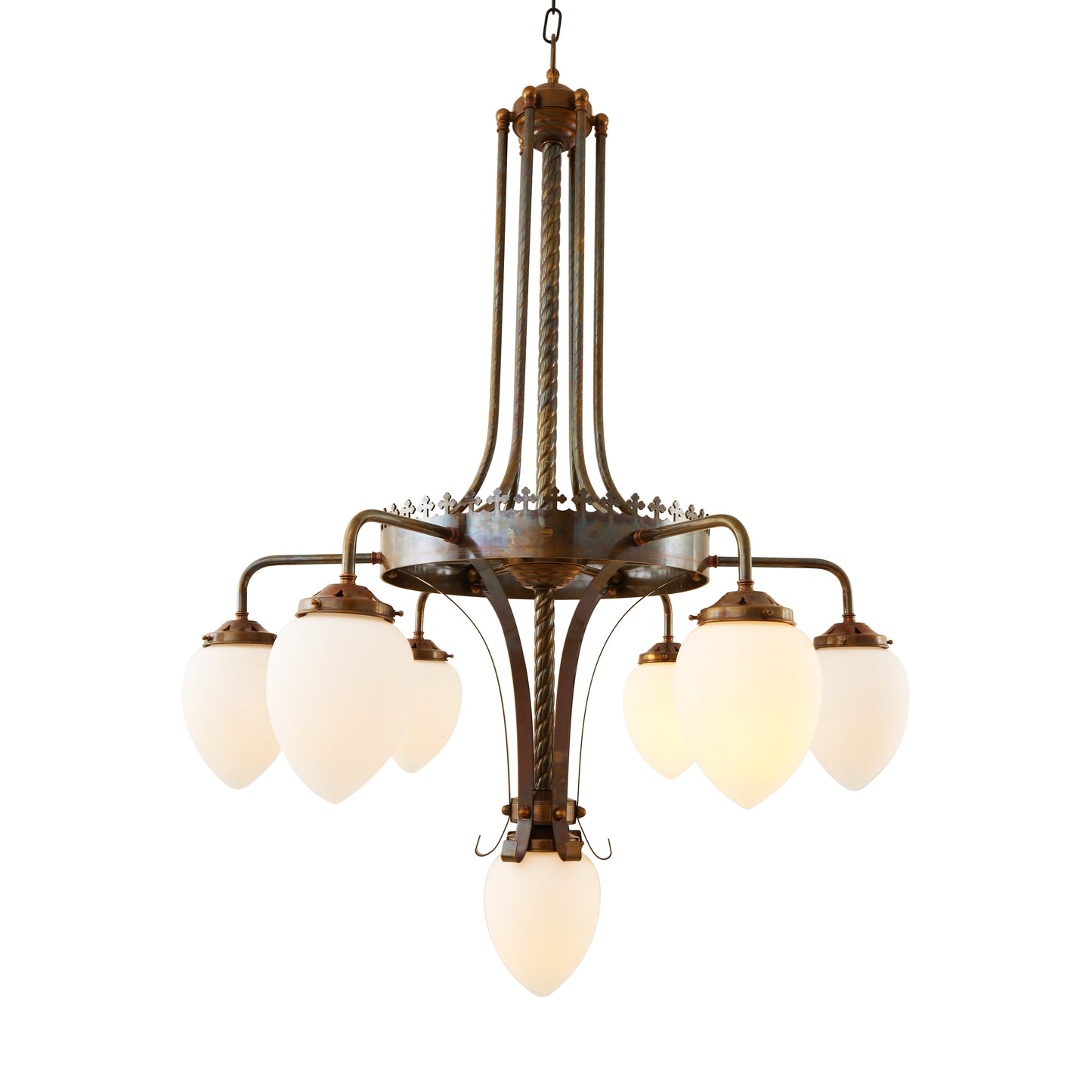 Killarney Four-Arm Church Chandelier, Five-Light