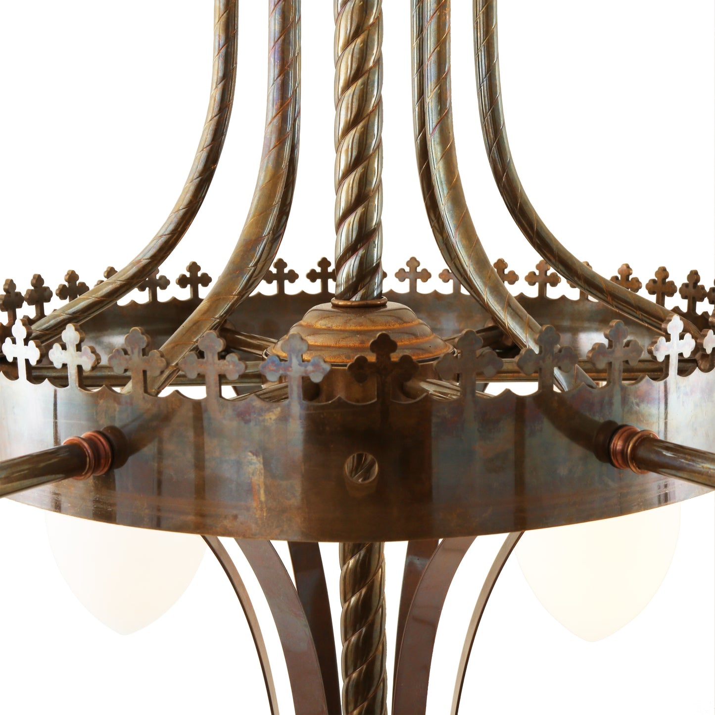 Killarney Four-Arm Church Chandelier, Five-Light