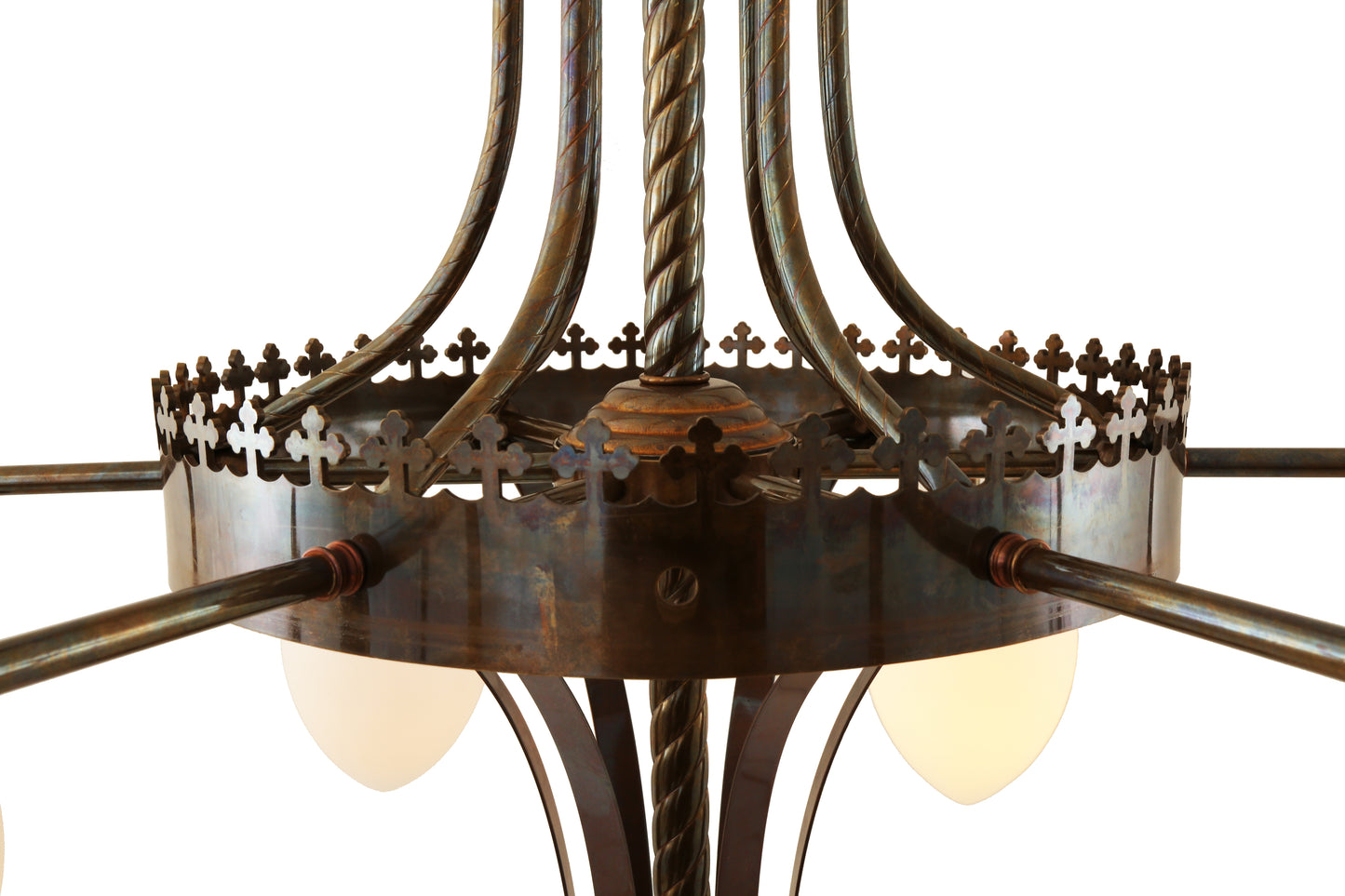 Killarney Four-Arm Church Chandelier, Five-Light