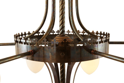Killarney Four-Arm Church Chandelier, Five-Light