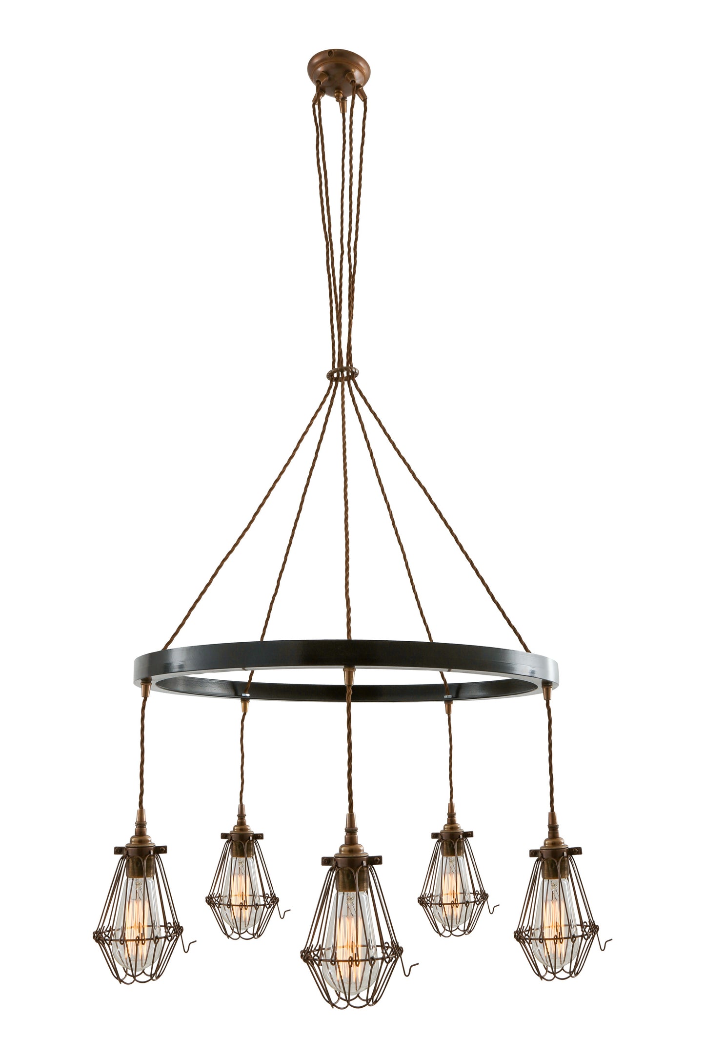 Praia One-Tier Industrial Ring Chandelier