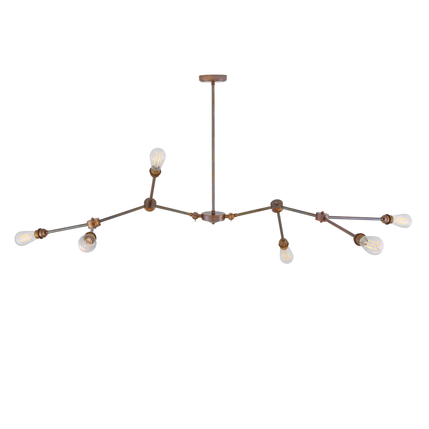 Ottawa Modern Industrial Chandelier, Six-Arm