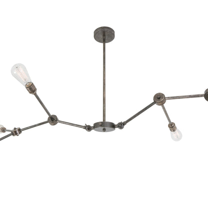 Ottawa Modern Industrial Chandelier, Six-Arm