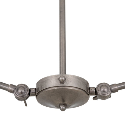 Ottawa Modern Industrial Chandelier, Six-Arm