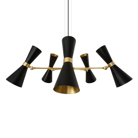 Cairo Mid-Century Chandelier, Five-Arm