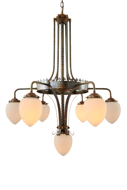 Killarney Six-Arm Church Chandelier, Seven Light