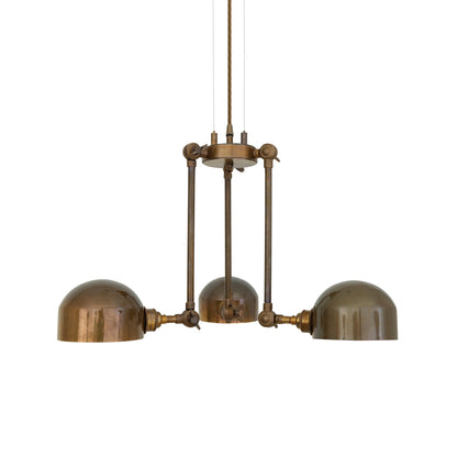 Neiva Vintage Adjustable Chandelier, Three-Arm