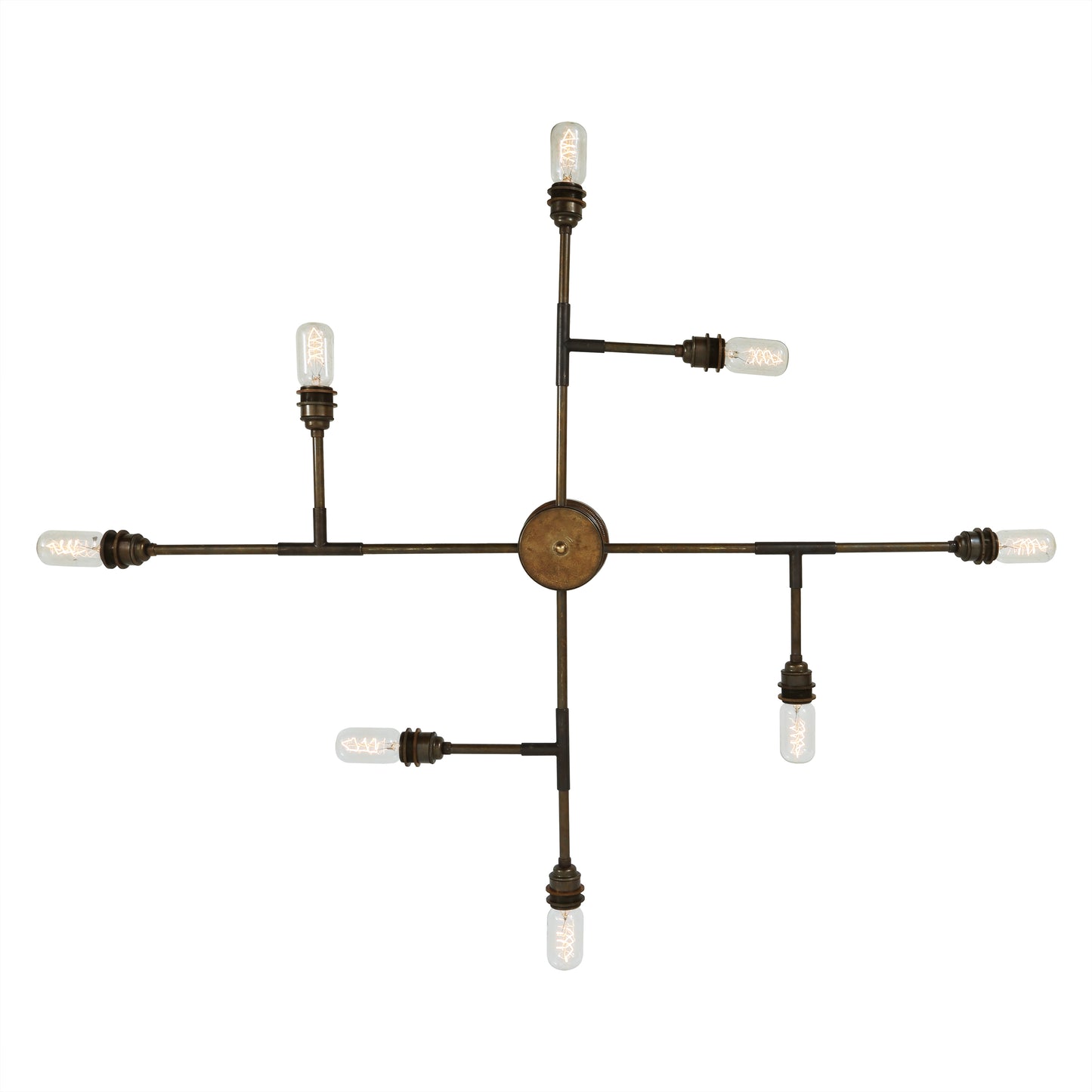 San Felipe Vintage Flush Chandelier, Eight-Arm