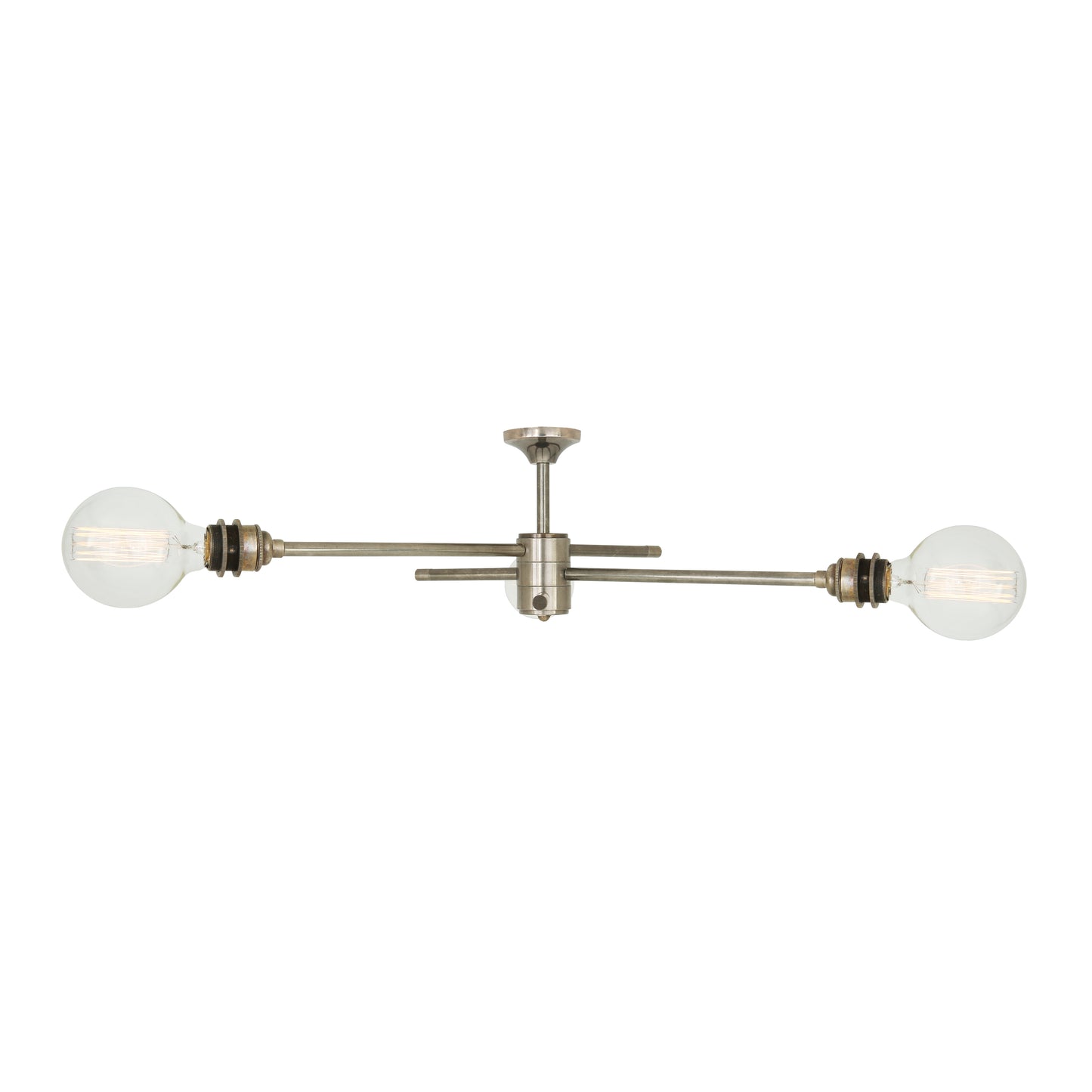 Mombasa Industrial Flush Chandelier, Three-Arm