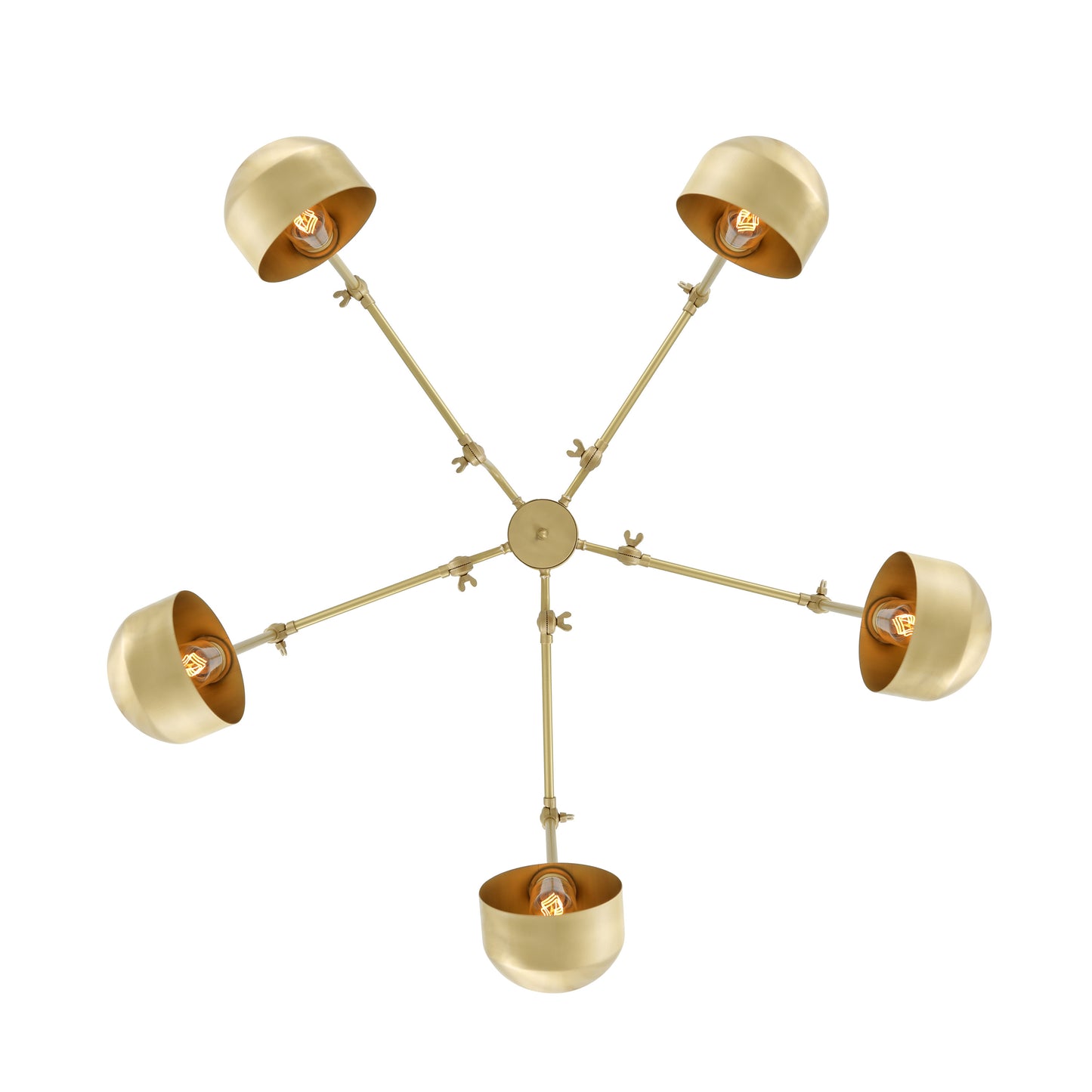 San Jose Industrial Chandelier, Five-Arm