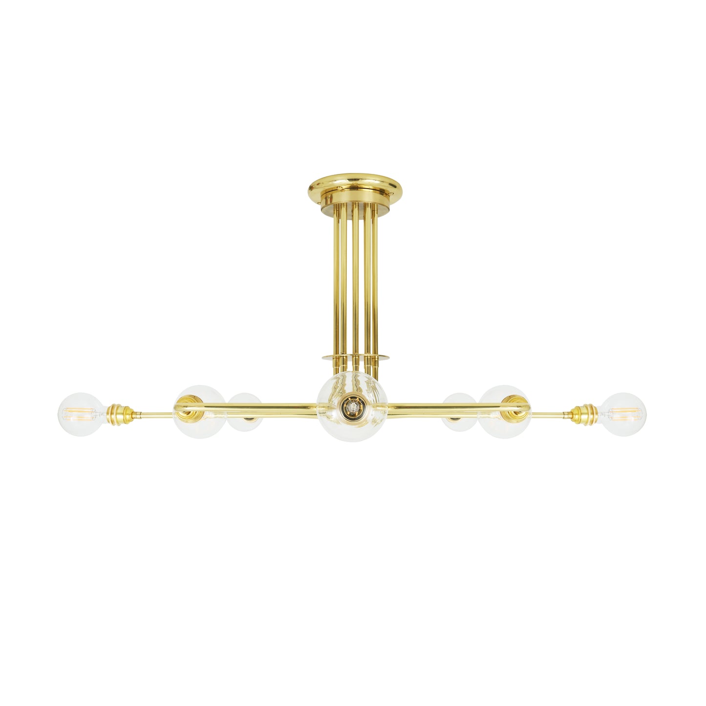 Irbid Modern Flush Chandelier, Eight-Arm