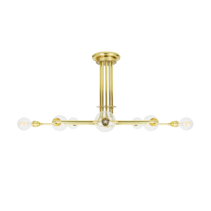 Irbid Modern Flush Chandelier, Eight-Arm