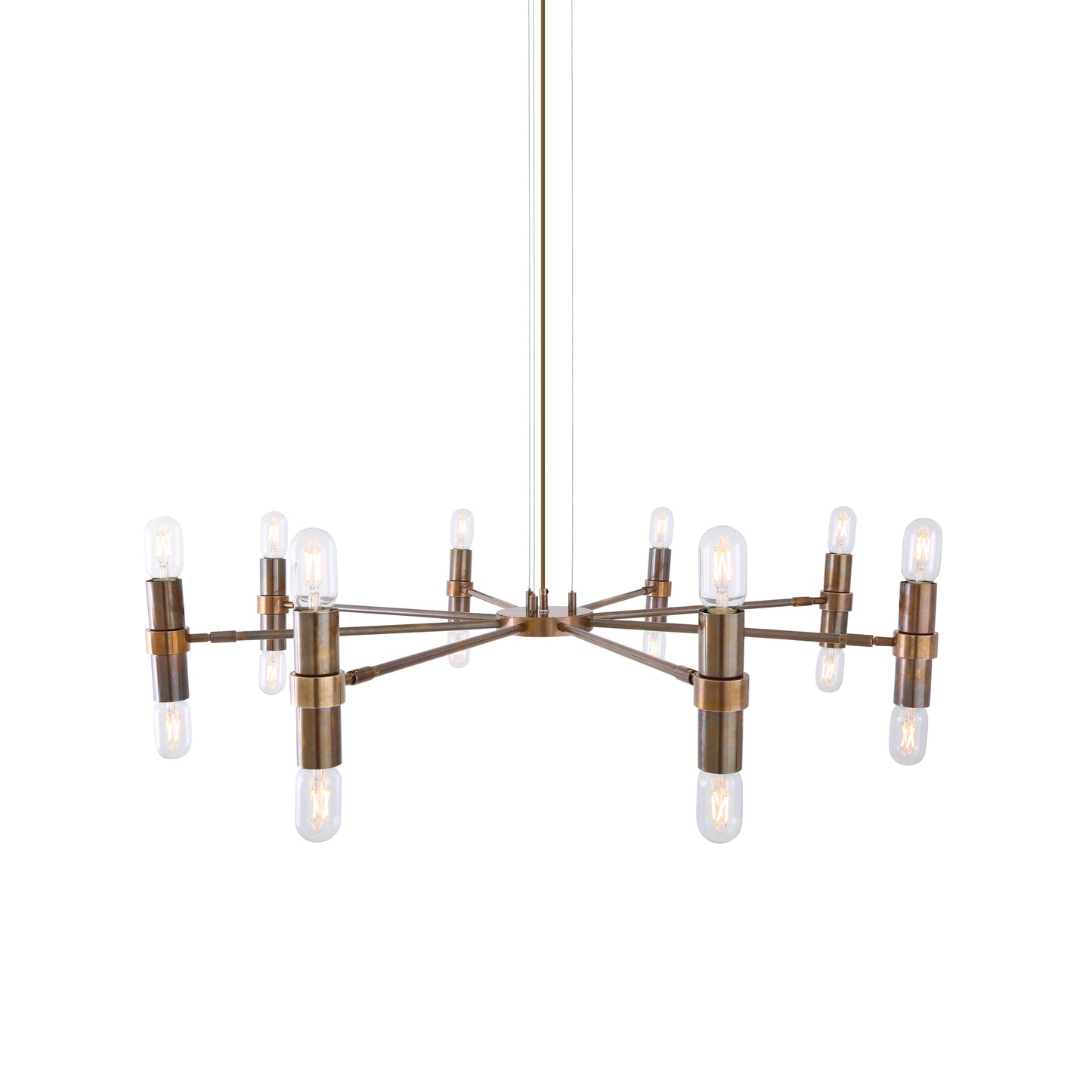 Kendu Modern Adjustable Chandelier, Eight-Arm