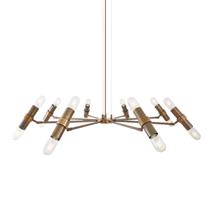 Kendu Modern Adjustable Chandelier, Eight-Arm