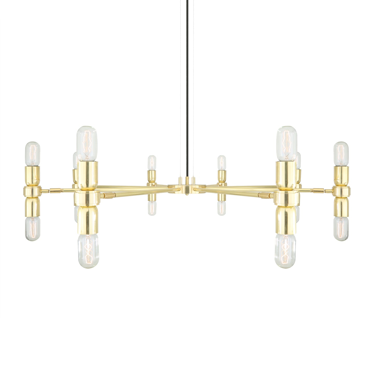 Kendu Modern Adjustable Chandelier, Eight-Arm