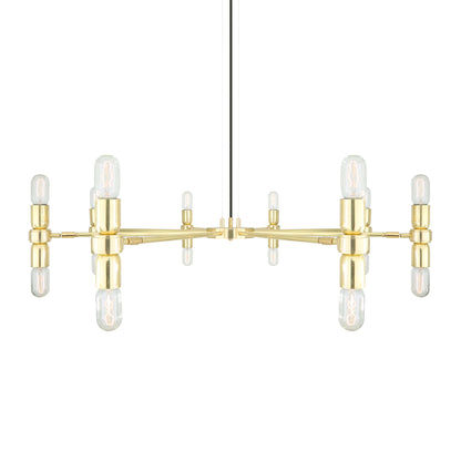 Kendu Modern Adjustable Chandelier, Eight-Arm