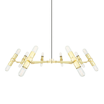 Kendu Modern Adjustable Chandelier, Eight-Arm