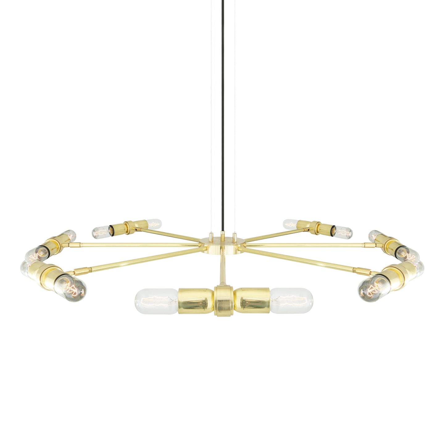 Kendu Modern Adjustable Chandelier, Eight-Arm