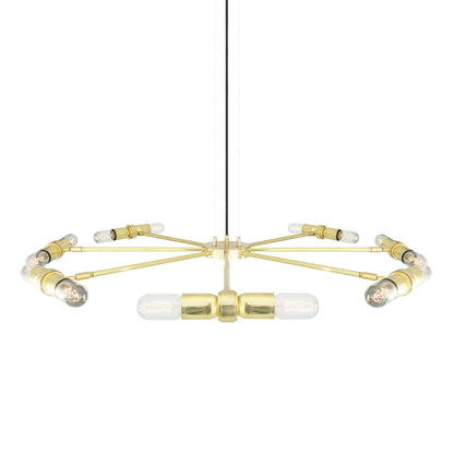 Kendu Modern Adjustable Chandelier, Eight-Arm