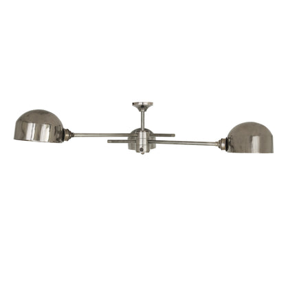 San Jose Vintage Flush Chandelier, Three-Arm