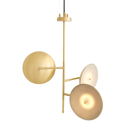 Oola Modern Diffused Dish Chandelier, Three-Arm