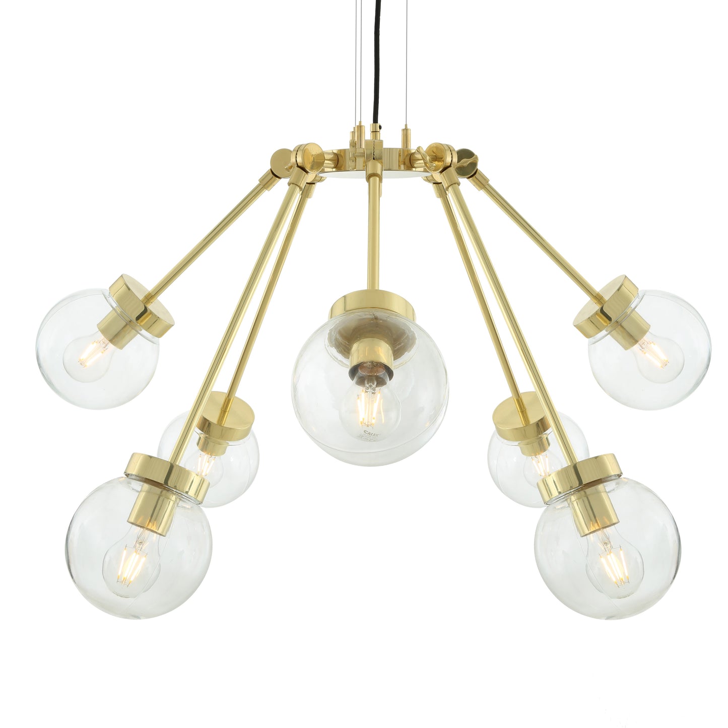 Boho Modern Globe Chandelier, Eight-Arm