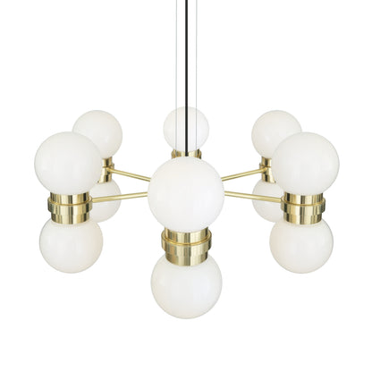 Eske Modern Globe Chandelier, Six-Arm