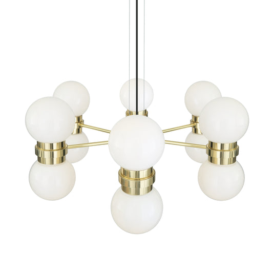 Eske Modern Globe Chandelier, Six-Arm