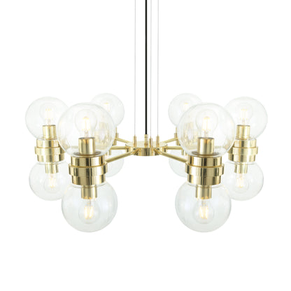 Eske Modern Globe Chandelier, Six-Arm