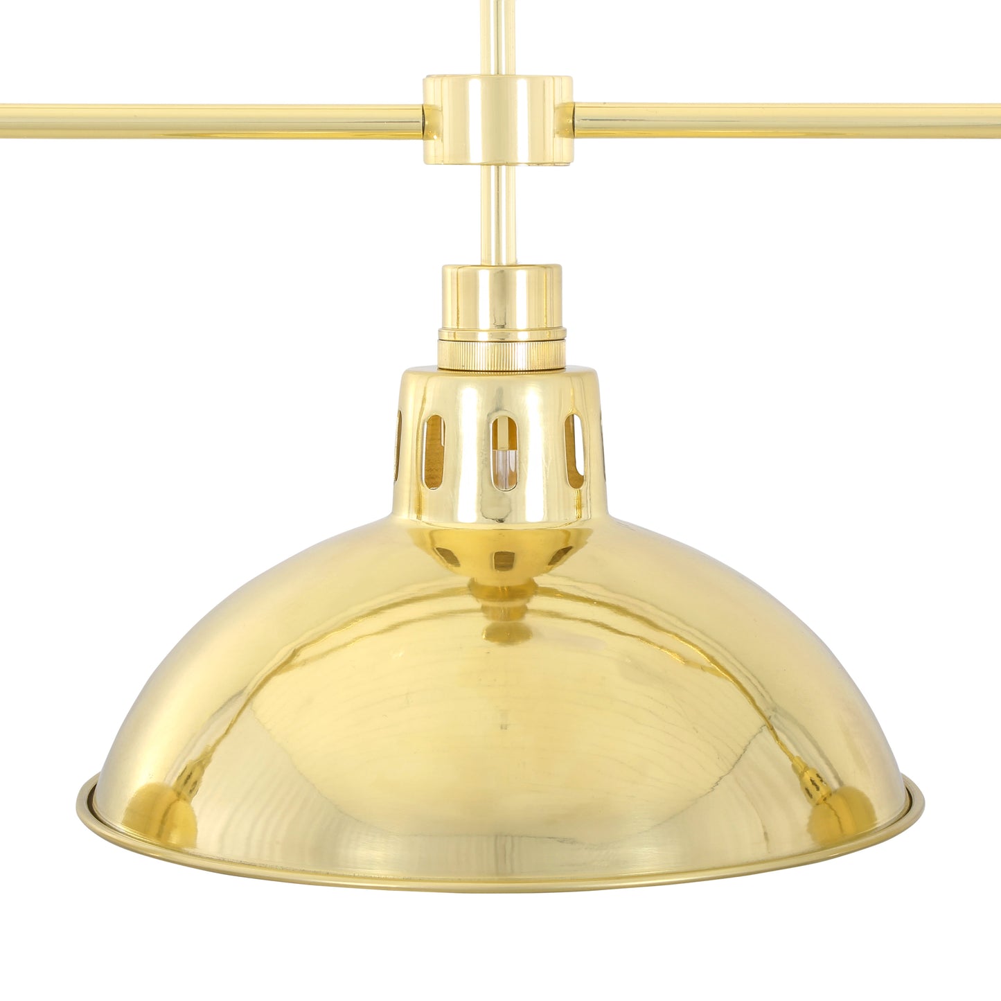 Georgia Vintage Brass Bar Pendant, Three Light