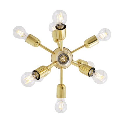 Glenties Small Sputnik Chandelier, 10 Light