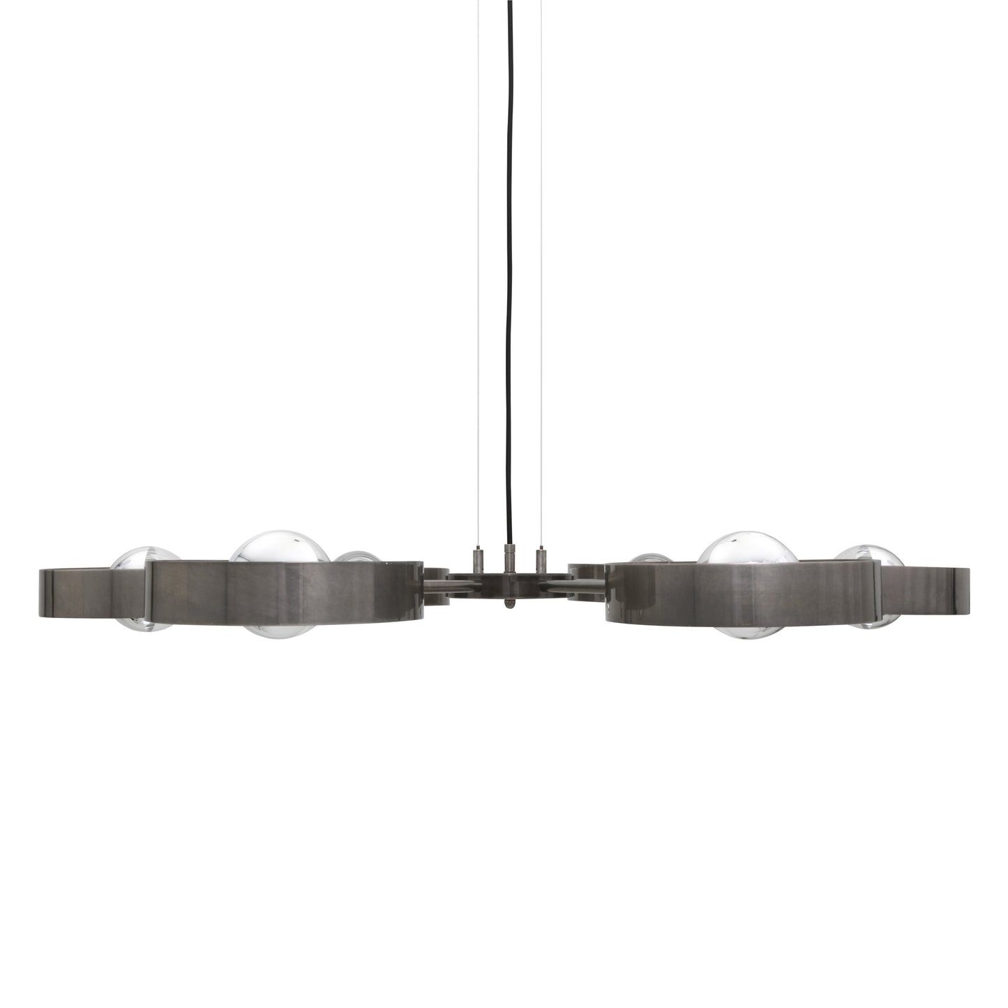 Fossa Modern Industrial Chandelier, Six-Arm