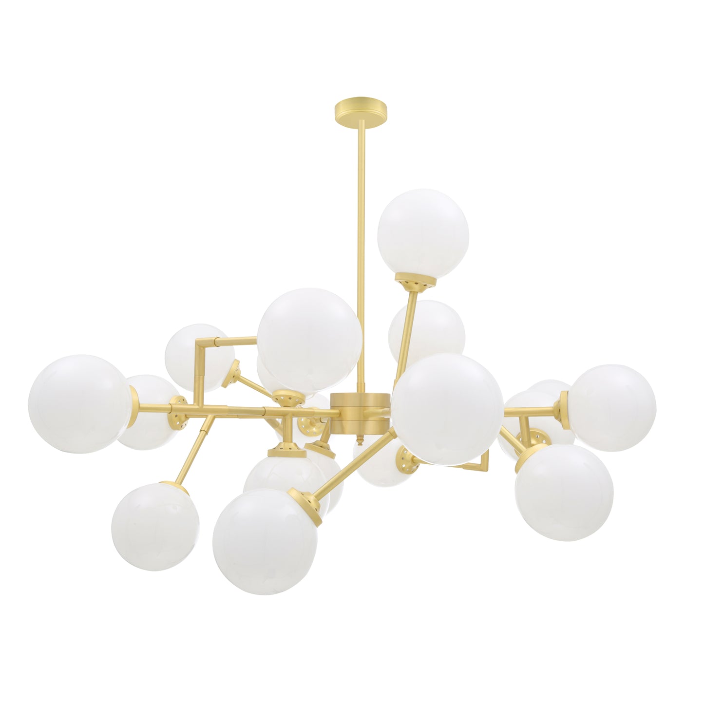 Athens Glass Globe Chandelier, 18 Light