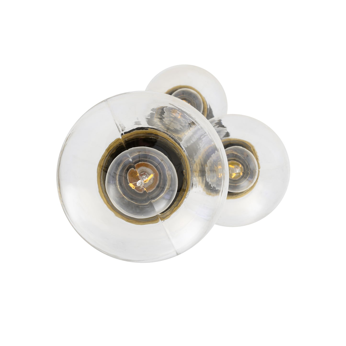 Agusta Cascade Globe Chandelier, Three-Light