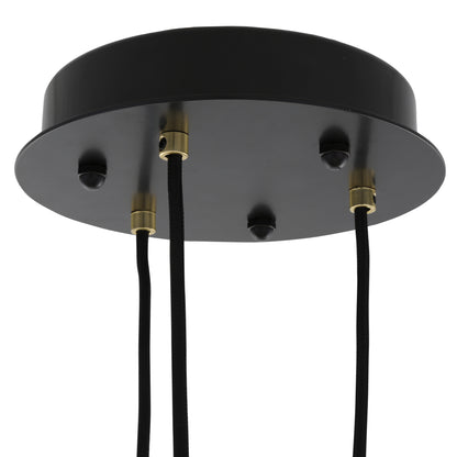 Agusta Cascade Globe Chandelier, Three-Light