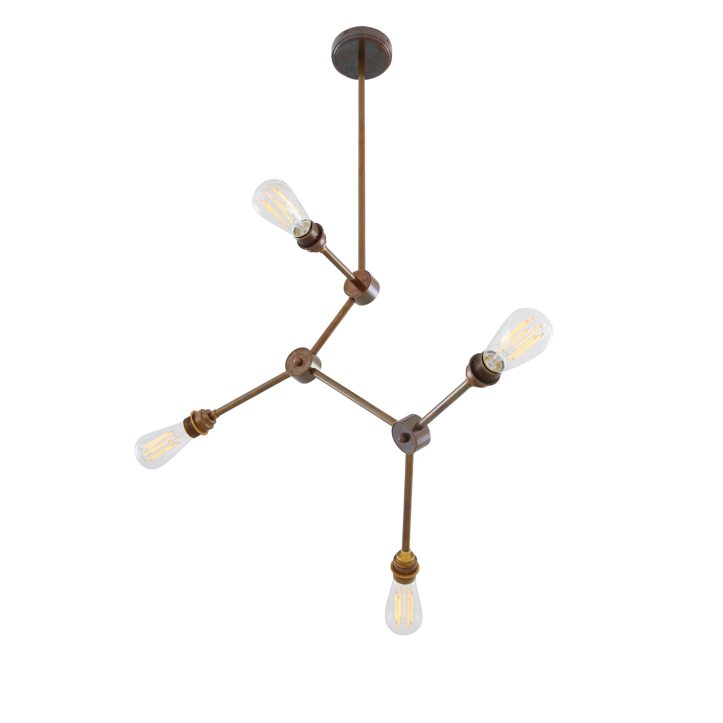 Toronto Industrial Chandelier, Four Light