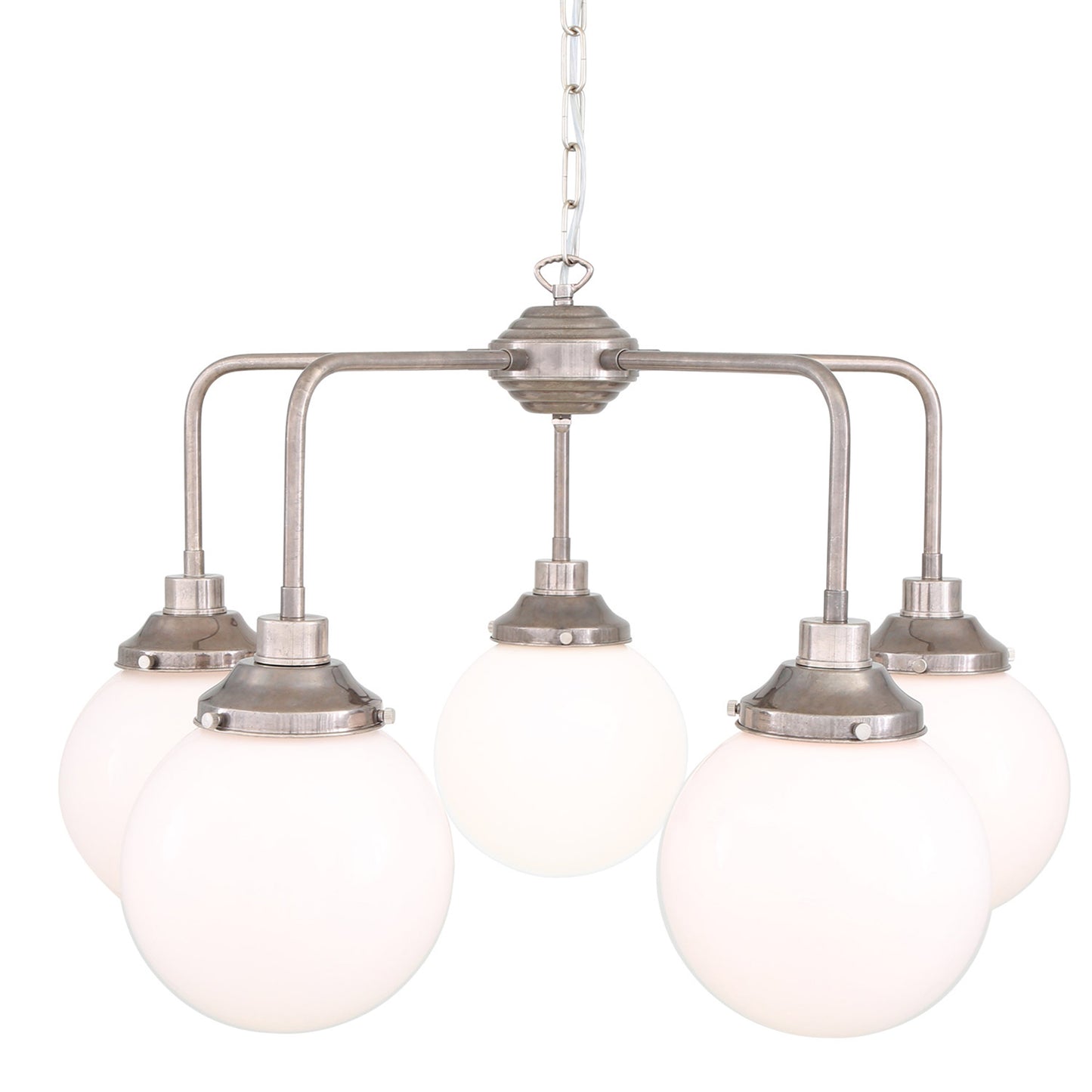 Rome Mid-Century Globe Chandelier,  Five-Light