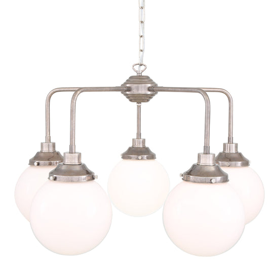 Rome Mid-Century Globe Chandelier,  Five-Light
