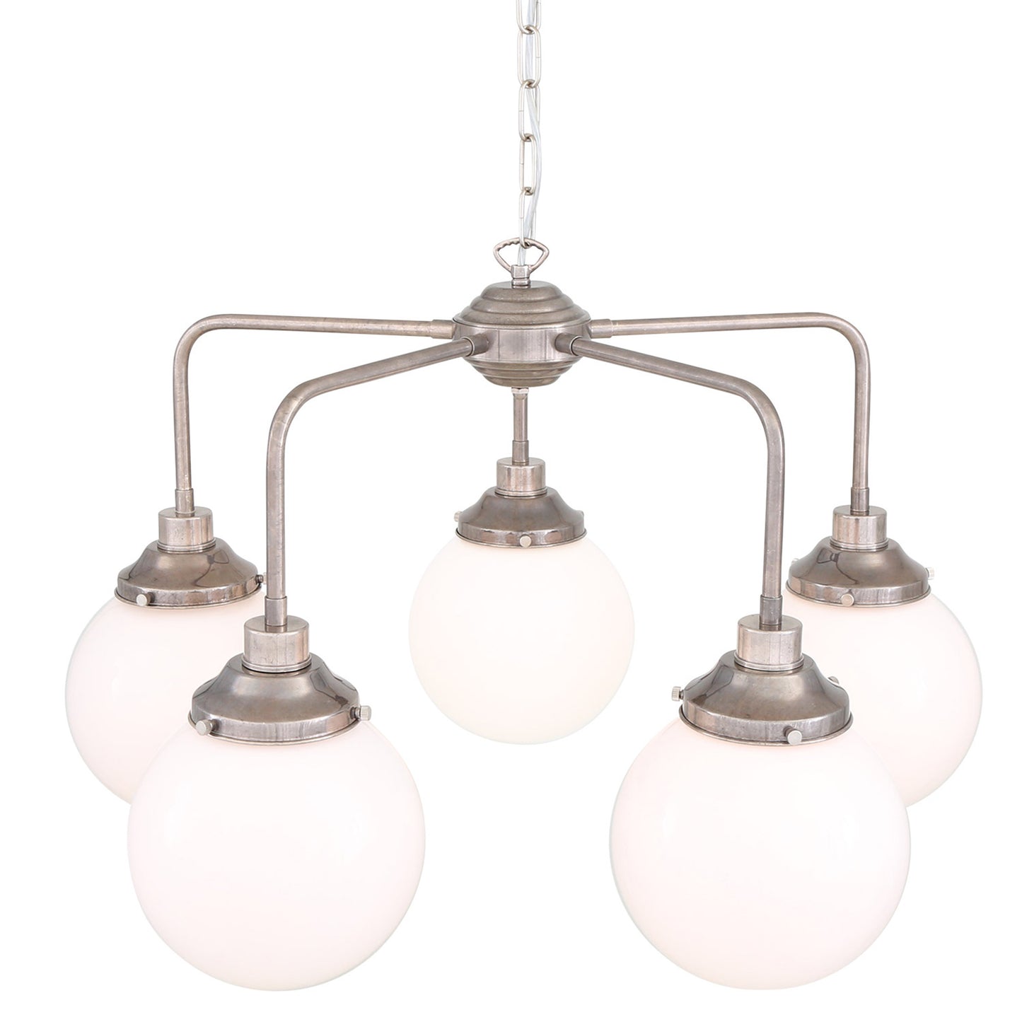 Rome Mid-Century Globe Chandelier,  Five-Light