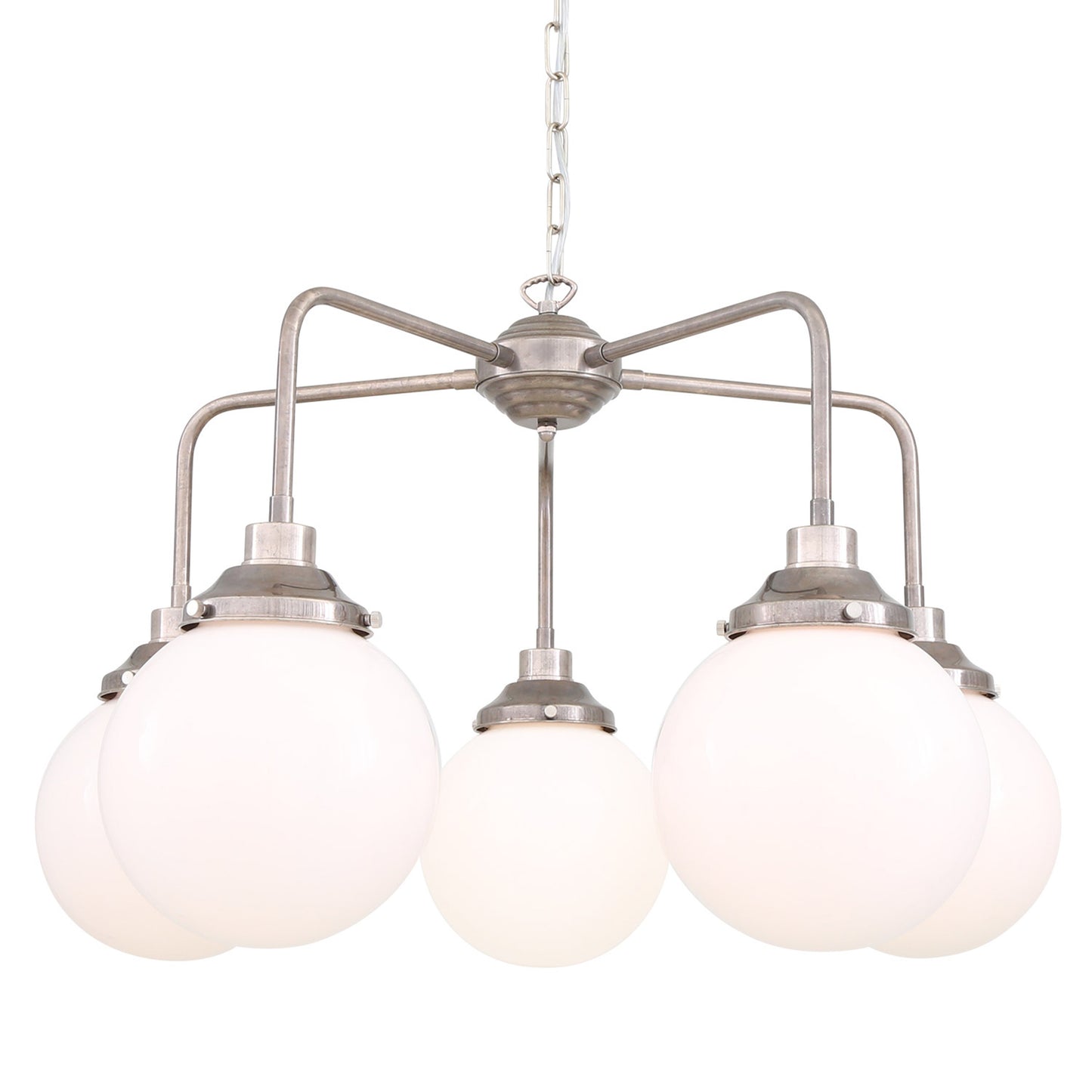 Rome Mid-Century Globe Chandelier,  Five-Light