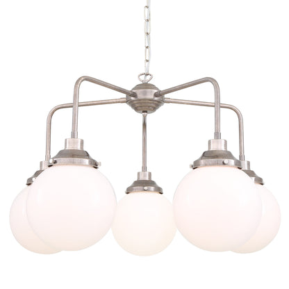 Rome Mid-Century Globe Chandelier,  Five-Light