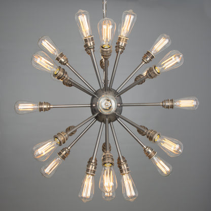 Sapporo Brass Sputnik Chandelier, 29-Arm