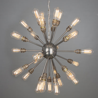 Sapporo Brass Sputnik Chandelier, 29-Arm