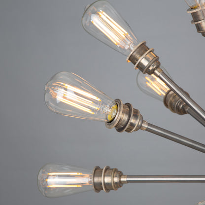 Sapporo Brass Sputnik Chandelier, 29-Arm