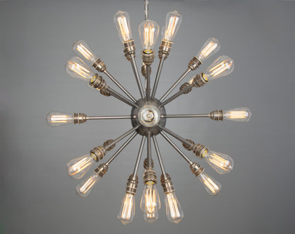 Sapporo Brass Sputnik Chandelier, 29-Arm
