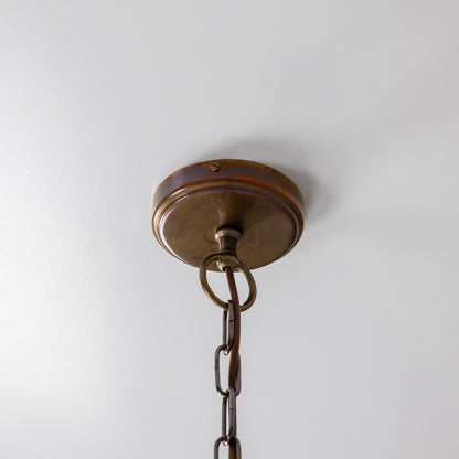 California Modern Brass Twelve-Arm Chandelier