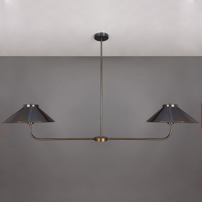 Princeton Modern Brass Island Chandelier