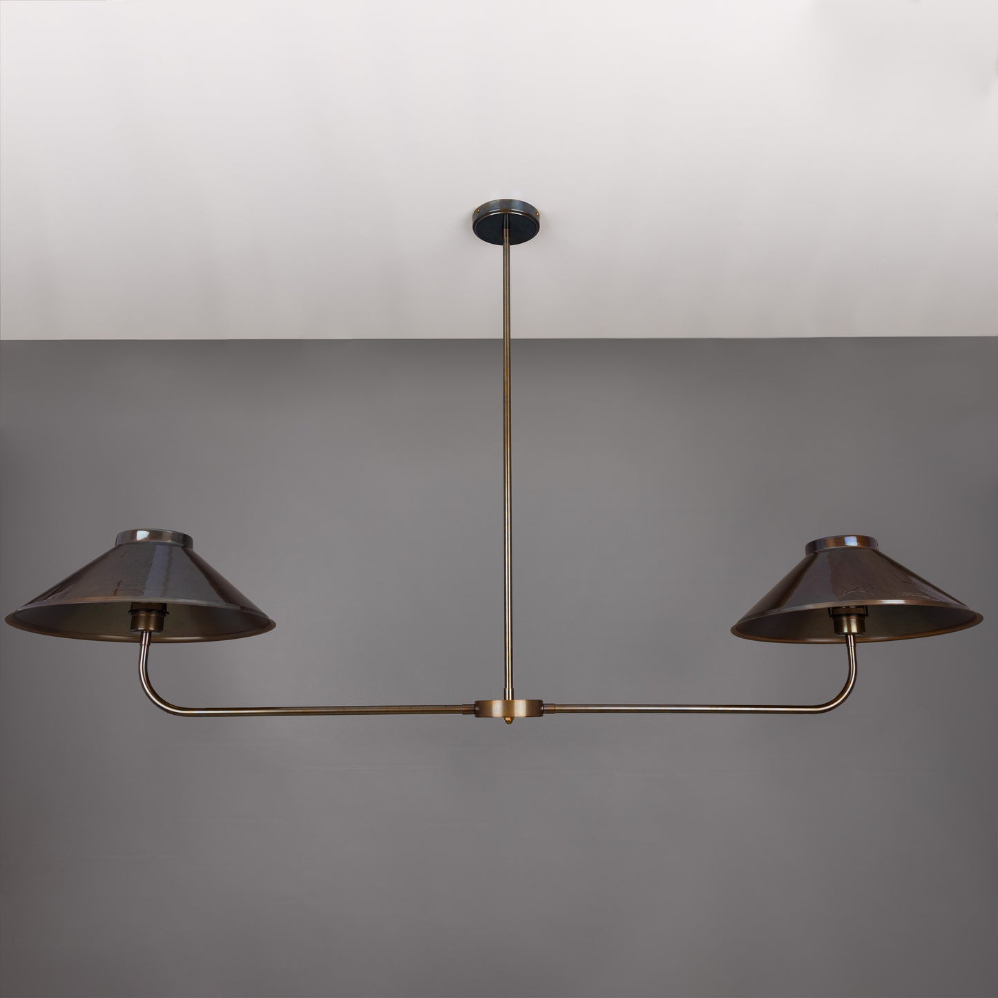 Princeton Modern Brass Island Chandelier