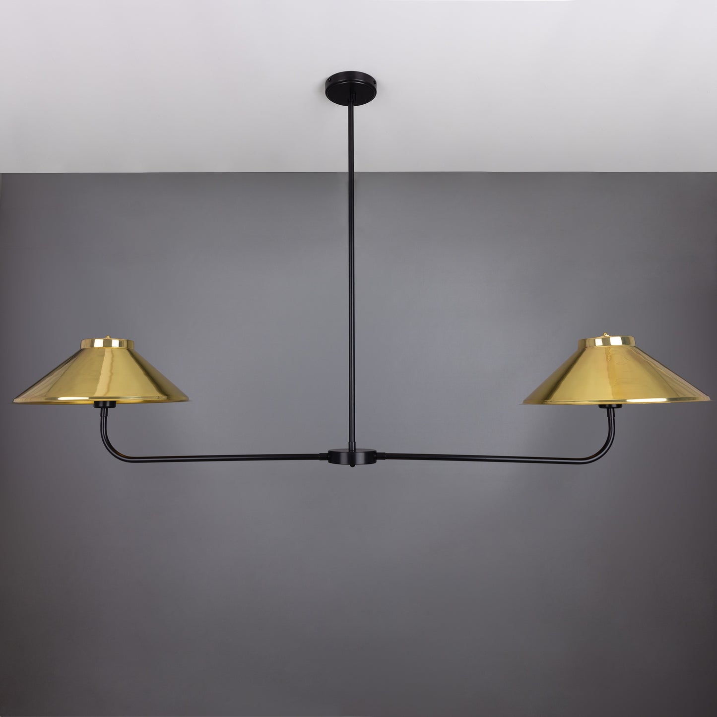 Princeton Modern Brass Island Chandelier